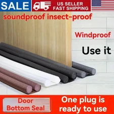 Door Bottom Seal Strip Stopper Under Door Draft Guard Stopper Soundproof Strip