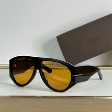 New Oversized Pilot Sunglasses Women Fashion Luxury Big Frame One Piece Gradient