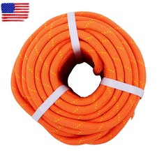 1/2 in x125ft Arborist Bull Rope Tree Hoist Rigging Line Polyester Rope Orange