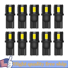 10X Super White 194 T10 2825 Interior 168 License Plate LED Bulb Light 5W AUXITO