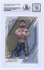 Cruz Del Toro WWE Autographed 2022 Panini Chronicles Phoenix #308 BAS 10 Card