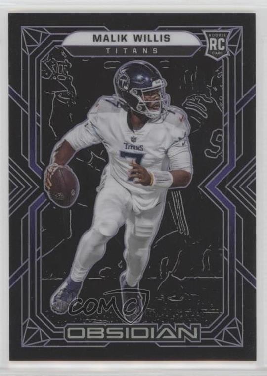 2022 Obsidian Rookies Electric Etch Purple /100 Malik Willis #102 Rookie RC 0ym4
