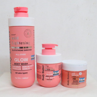 Clinitone Body Butter Glow Glutathion Bodylotion + Duschgel + Peeling Combo Set