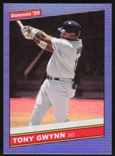 2020 Donruss Holo Foil Tony Gwynn #218 San Diego Padres