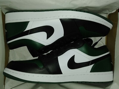 Nike Air Jordan 1 Retro Low Noble Green Toe 553558-371 Green Pollen White Black Jordan 1 Low Green Toe Men main image 2