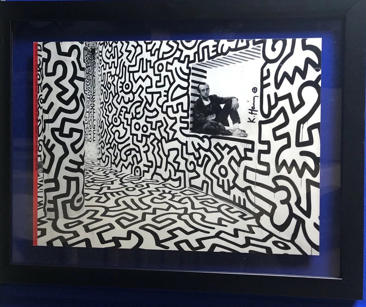 Keith Haring In The Pop Shop Poster signed by Keith Haring 1986 | eBay