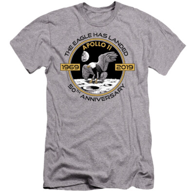 NASA APOLLO CIRCLE 50TH Licensed Adult Men's DC Graphic Tee Shirt SM-5XL