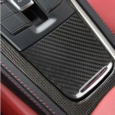 Real Carbon Fiber Central Storage Box Panel Cover Trim Fit for Porsche 911 718