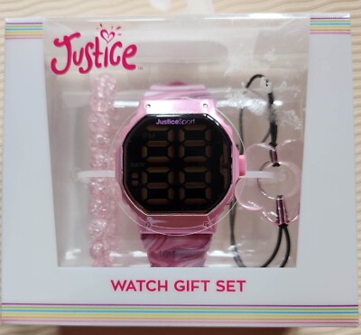 Justice Kids Watch Gift Set, Pink, NEW