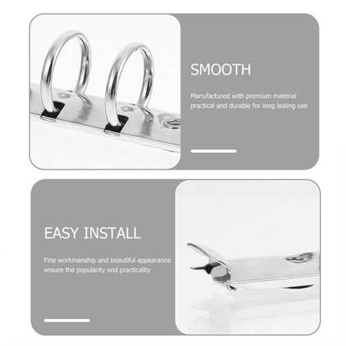 5pcs Round Ring Binders Metal Clip 6-Ring Binder Mechanism A6 Notebook Mechanism - Picture 9 of 16