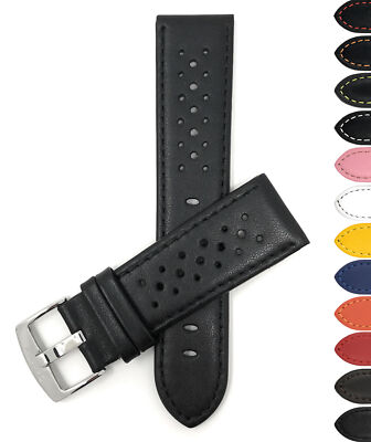 22mm Leather Rally Strap, Watch Band for Breitling B01 Chronograph