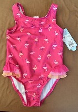 Toddler Girls' Flamingo Tulle One Piece Swimsuit - Cat  Jack  Pink Size 4T