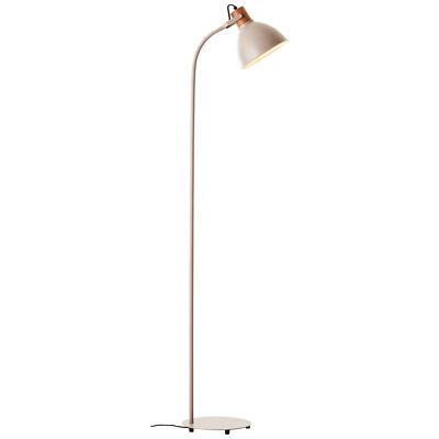 Brilliant Erena Standleuchte 1,5m taupe Metall/Holz Fußschalter  1x A60, E27, 40