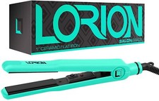 Lorion Beauty Ultra Smooth Plates 1" Ceramic Flat Iron Turquoise - New in Box
