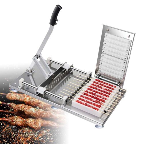 Manual Mutton Kebab BBQ Skewer String Making Machine Meat Skewer Barbecue Tools