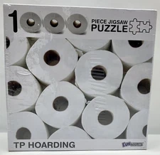 TP Hoarding Toilet Paper Puzzle 1000 Piece Jigsaw Puzzle by FunWares 27" x 19"