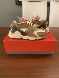 Nike Air Huarache Le X Stussy Desert Oak Light Straw Reed Size 4 Ebay