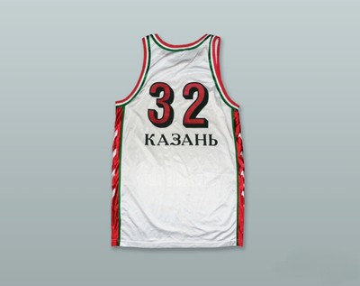 CUSTOM NAY Name Number BC UNICS KAZAN WHITE BASKETBALL JERSEY Top Stitched S-6XL