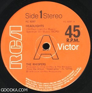 The Whispers - Scheinwerfer / (Let's Go) All The Way (12'')