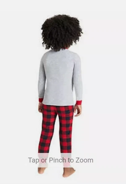 Eddie Bauer NIÑOS 2 PIEZAS Vacaciones Navidad Dormir Set Pijama (GRIS/ROJO/NEGRO 2T) NUEVO CON ETIQUETAS Foto 4 de 4