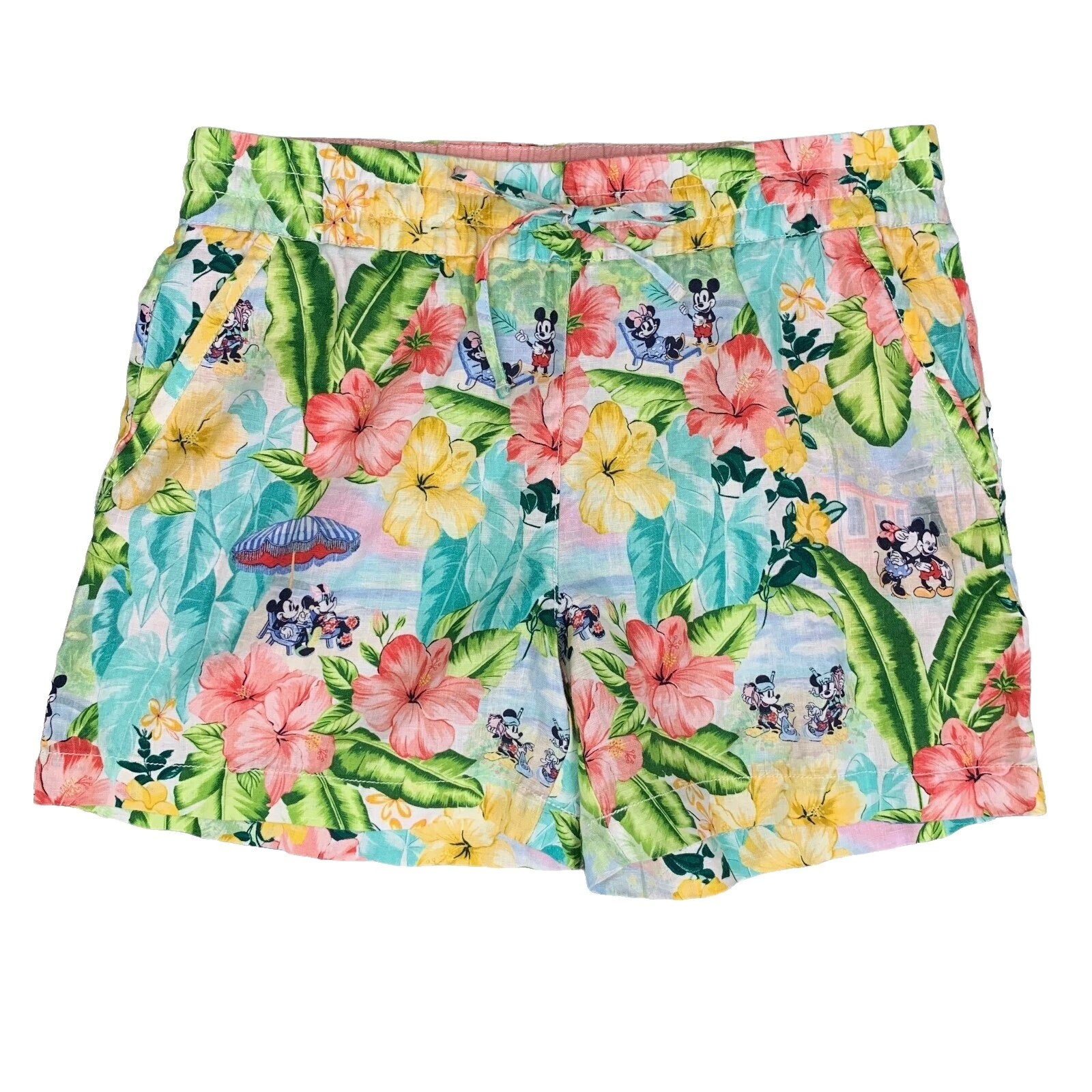 Pantalones cortos de lino floral Tommy Bahama para mujer