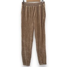H M Tan Corduroy High Rise Ankle Length Jogger Pants Size M