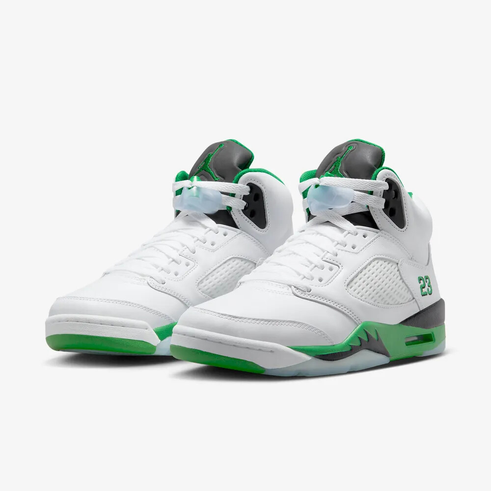 New Nike Women's Air Jordan 5 Retro Shoes - Lucky Green (DD9336