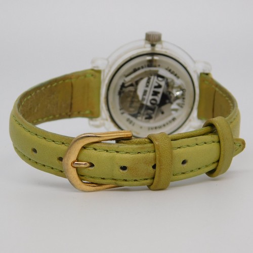 DAKOTA "Rock Solid Time" Genuine Leather Quartz Analog Women's Watch New Battery - Picture 3 of 10