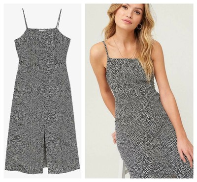 warehouse button through dress