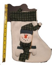 12" Snowman Winter Design Christmas Stocking