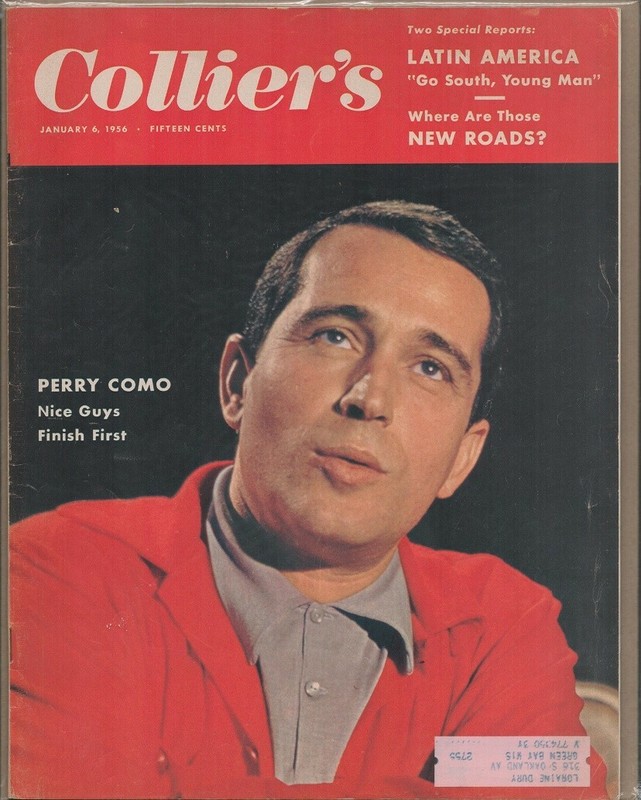 January 6, 1956  COLLIER'S MAGAZINE Perry Como 100% Complete