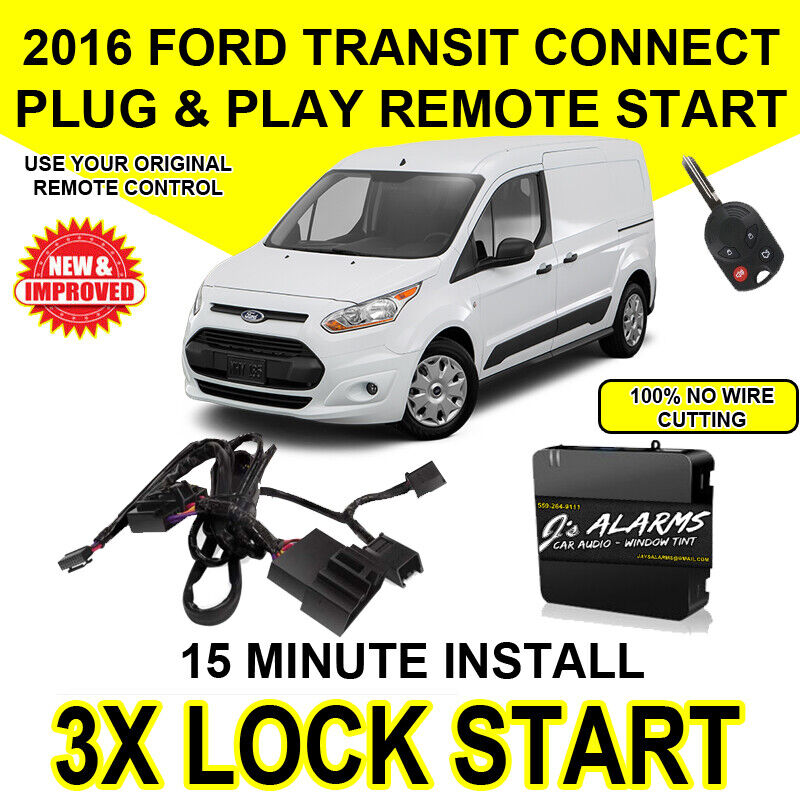 2016 Ford Transit Connect Remote Start Plug and Play Easy Install