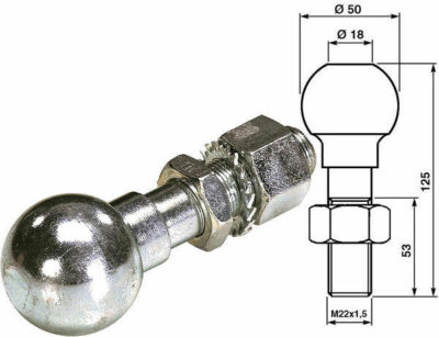 ORIGINALE WESTFALIA CHIAVE di Scorta No. 2W37 per Testa Sferica Gancio