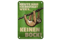 Blechschild Spruch 12X18 Cm Heute Habe Ich Brutalst Viel Deko Schild