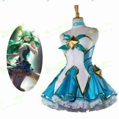 LOL League of Legends Star Guardian Soraka Cosplay Costume Fancy Dress