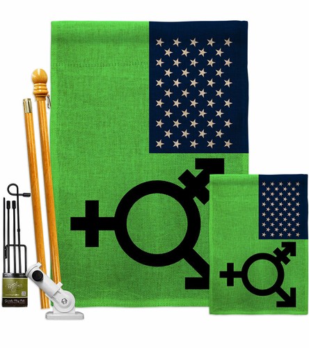Israelische Transgender und Genderqueer Garten Flagge Unterstützung Stolz Hof Haus Banner - Bild 5 von 19