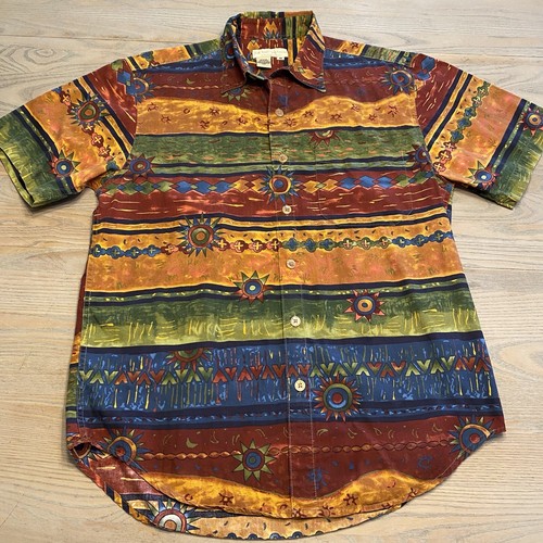 Camisa Territory Ahead Abstracta Suroeste Salvaje Abotonada Para Hombres M Manga Corta - Imagen 2 de 17