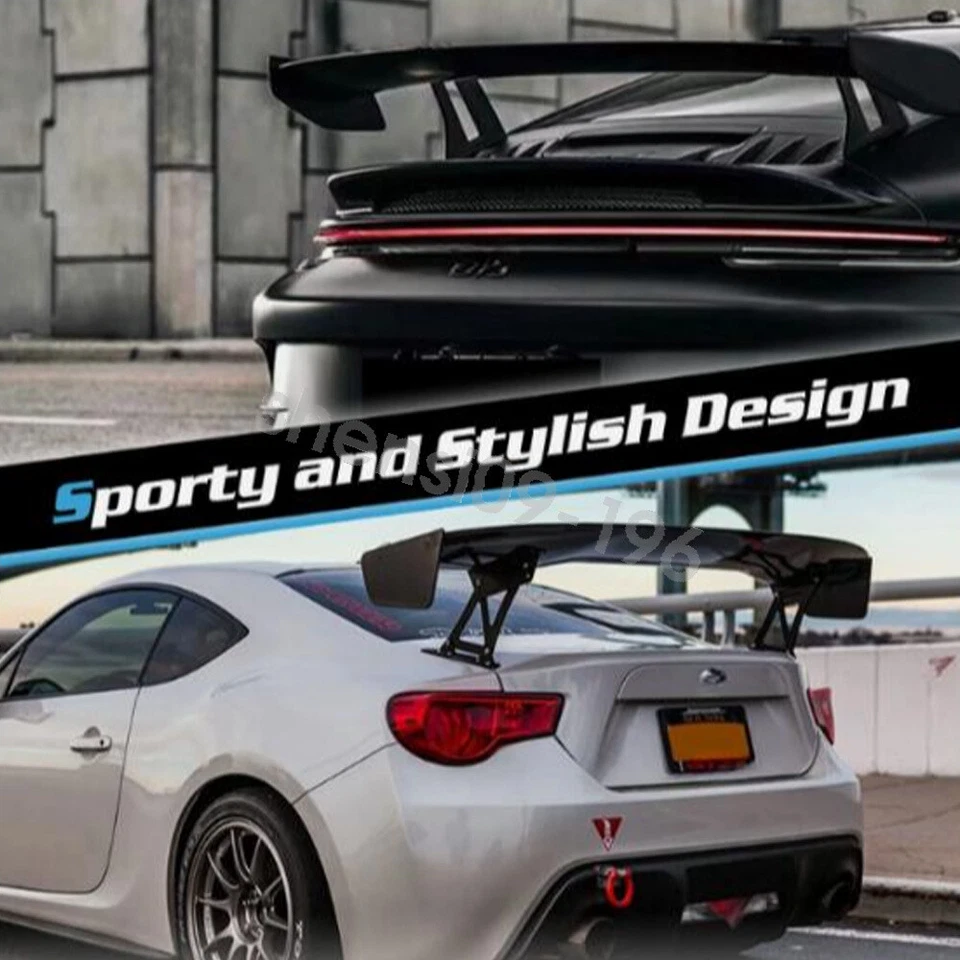 46" Glossy Black GT Style Rear Car Trunk Lip Spoiler For Nissan 240SX 1989-1998 - Image 3 of 4