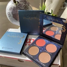 2 LASPLASH cosmetics - MOONLIGHT GLOW FACE PALETTE -blush, bronzer & highlight
