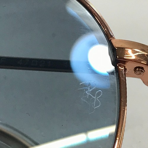 Ray-Ban Sunglasses RB3447 ROUND METAL 9202/3F Rose Gold w/ Blue Gradient Lenses - Picture 13 of 14