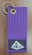 Martial Arts Key Chain Ring Purple Belt Ring ...