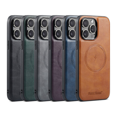 Magnetic Slim PU Leather Case For Apple iPhone 15 Pro Max 14 13 12 11 PLUS