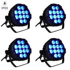 4pc/lot Waterproof RGBWA UV LED Par Light DMX Club DJ Par Stage Lights 12x15W