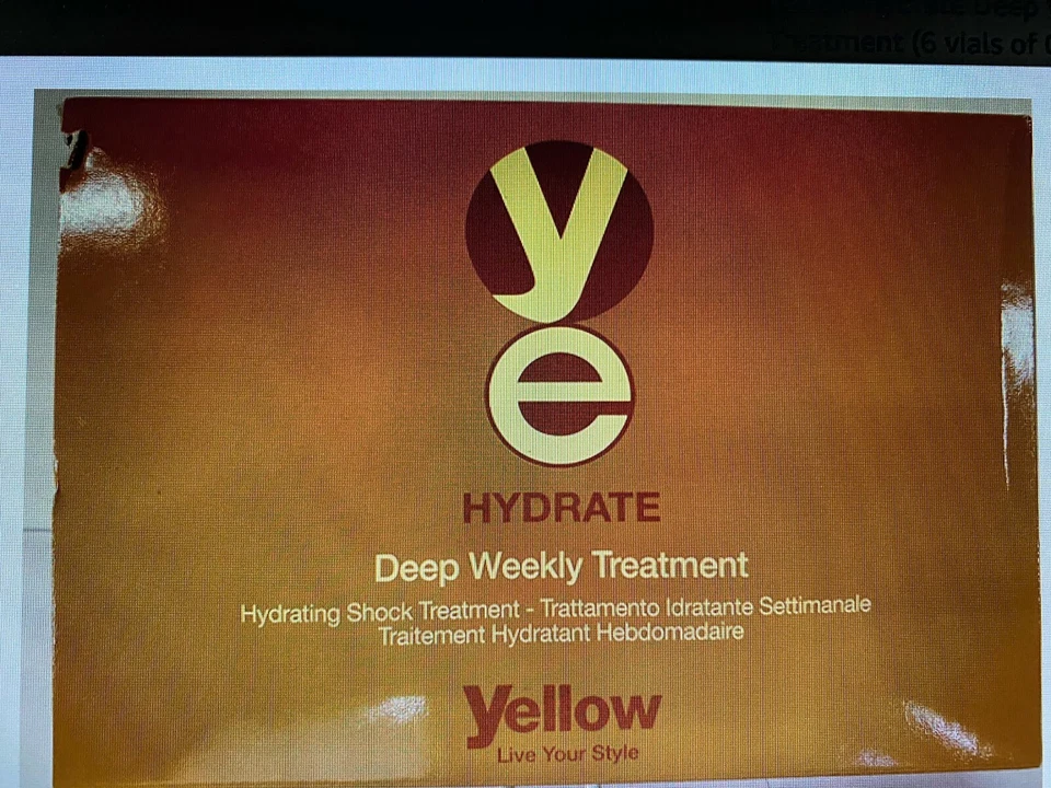 Alfaparf, Yellow Hydrate Deep Weekly Treatment (6 vials of 0.43 Fl. Oz.) - Image 2 of 3