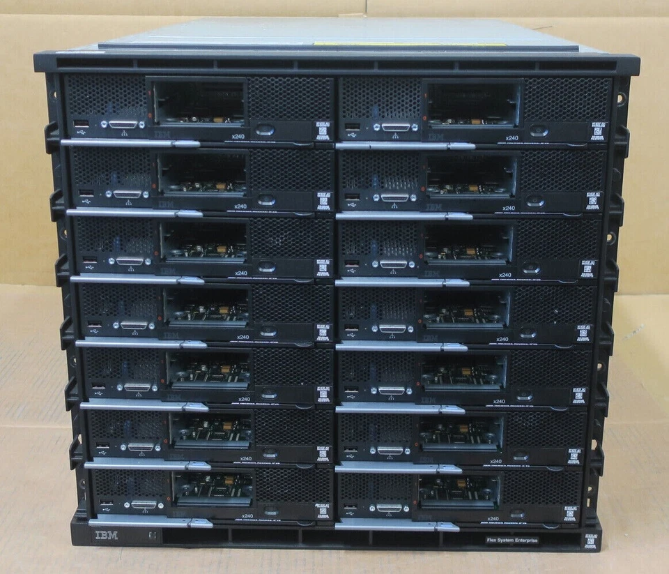IBM Flex System Enterprise 14-Slot Chassis 8721-HC1 + 14x x240 CTO Compute Node - Image 2 of 4