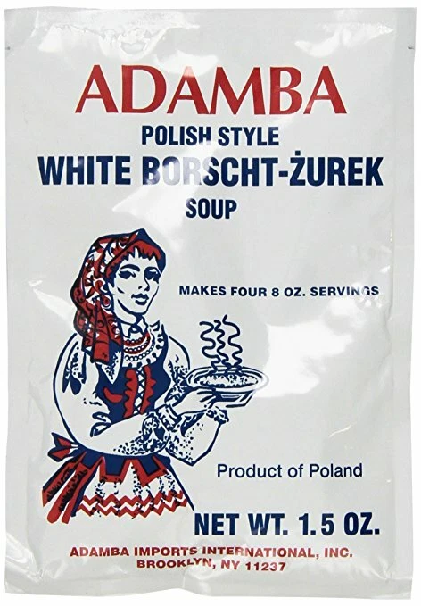 Sopa Adamba Estilo Polaco Blanco Borsch Zurek Vendedor EE. UU. Envío Gratis (Paquete de 3) Foto 2 de 3