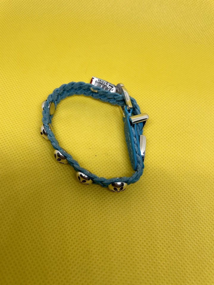 Pulsera Brighton Bandit con Cuerdas Cuero Aqua con Plata 8" JF990C Foto 3 de 4