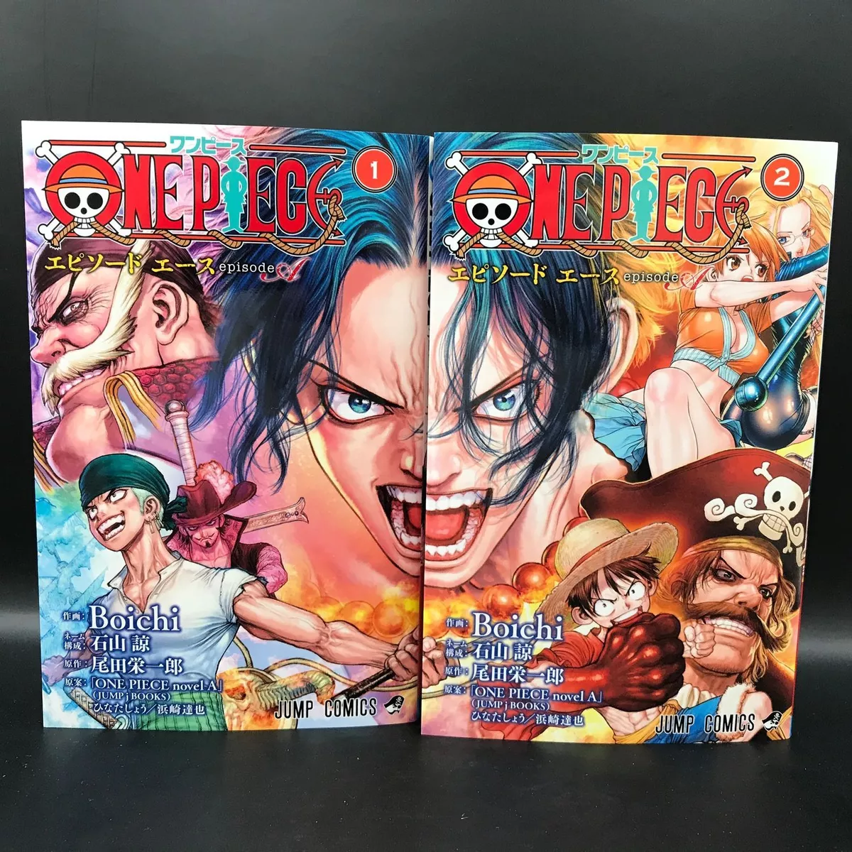 ONE PIECE episode A PORTGAS.D.ACE Vol.1-2 Set Japanese Language Anime Comic