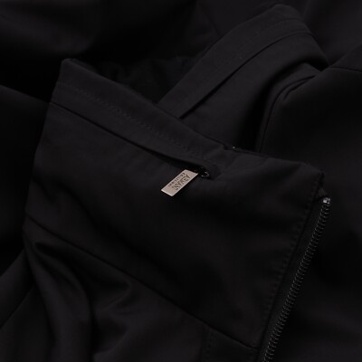 Armani Collezioni Mens Black Water Repellent Zip Jacket size 50