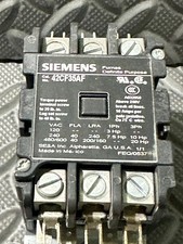 Siemens 42CF35AF Definite Purpose Contactor 3-Pole 40A 120V Coil – New in Box